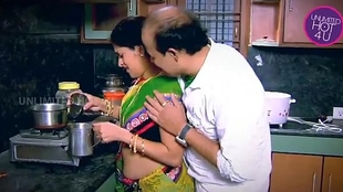Indian Housewife Tempted Talented Neighbour uncle in Kitchen - YouTube.MP4